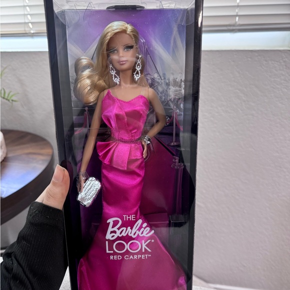 Barbie Other - Barbie Red Carpet Doll in Vibrant Pink Dress